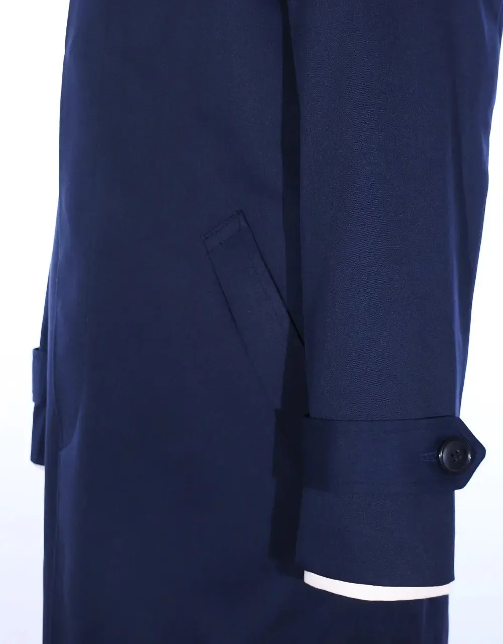 Mac Coat Men's | Tailor Made Vintage Style Original Navy Blue Mac Coat