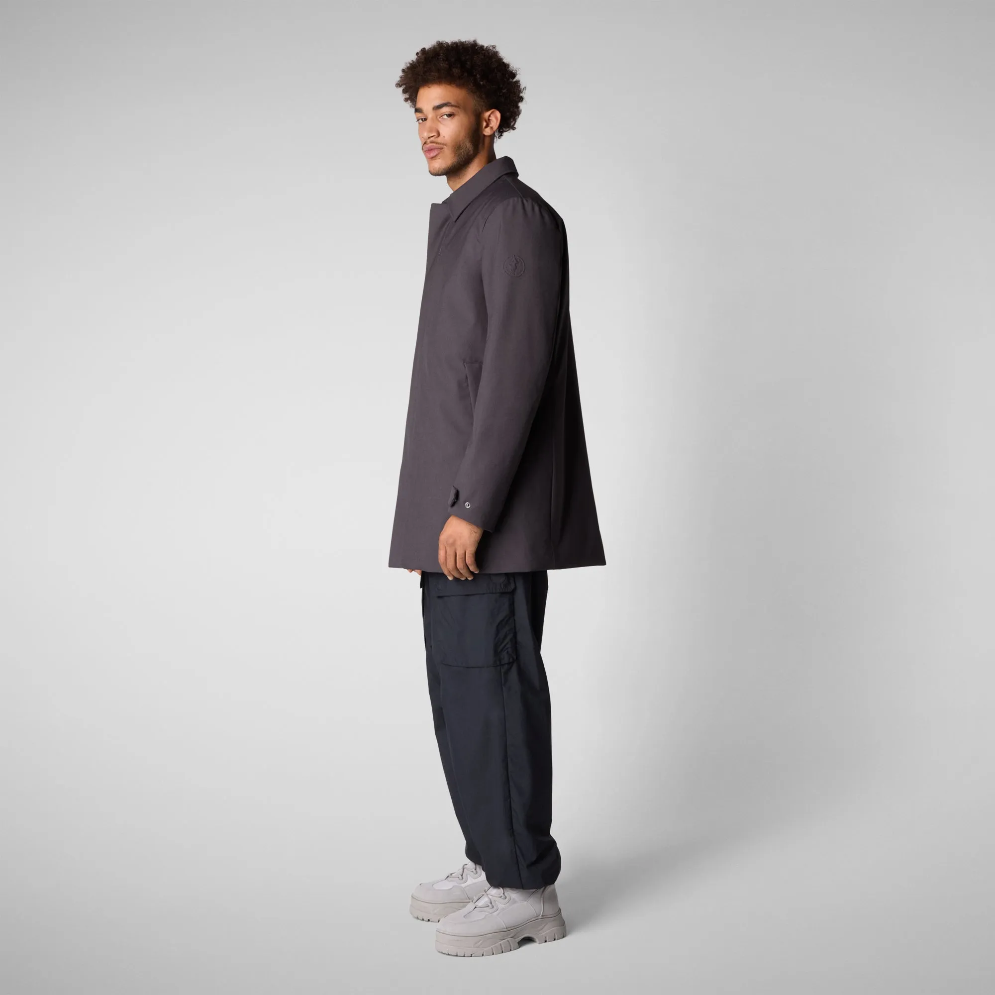 Man's coat Sam in charcoal grey