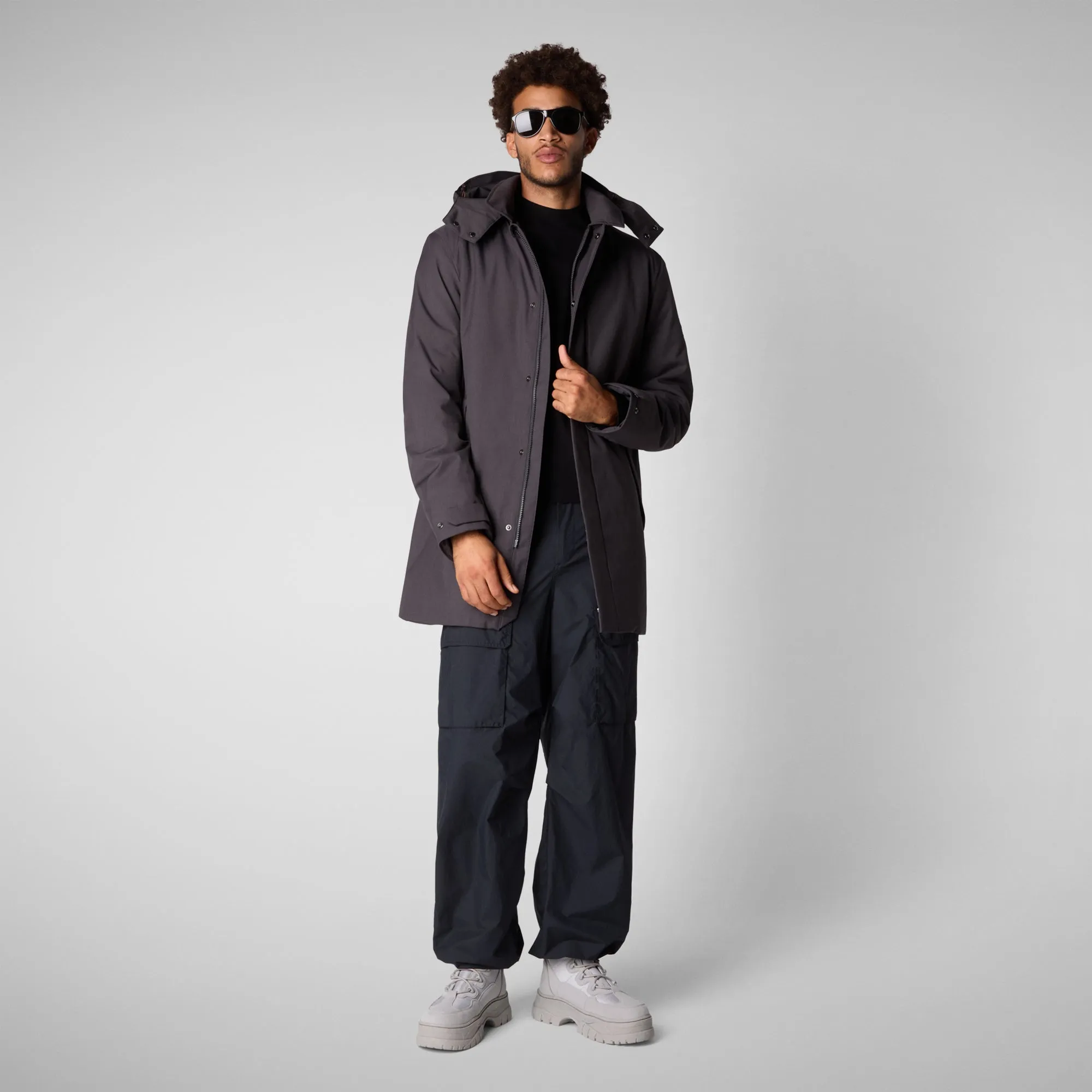 Man's coat Sam in charcoal grey