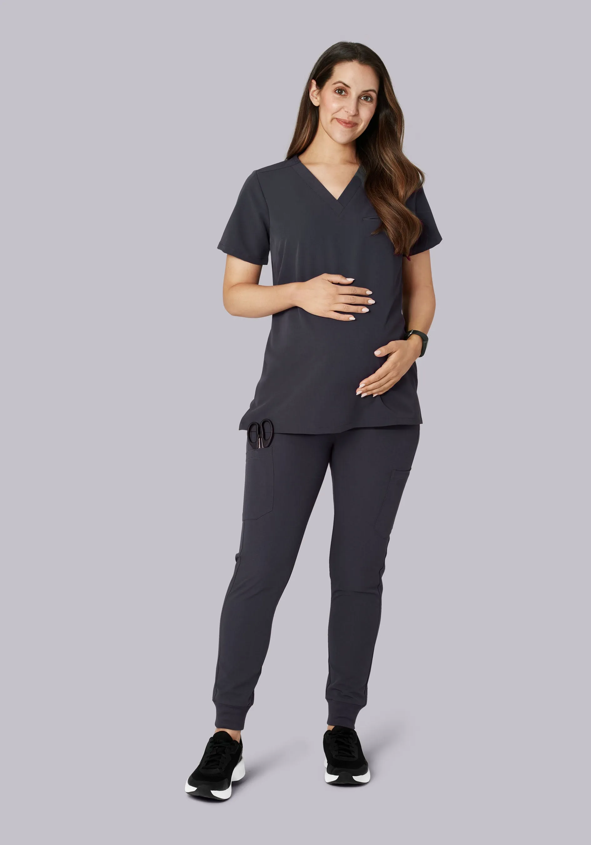 Maternity Joggers Pewter