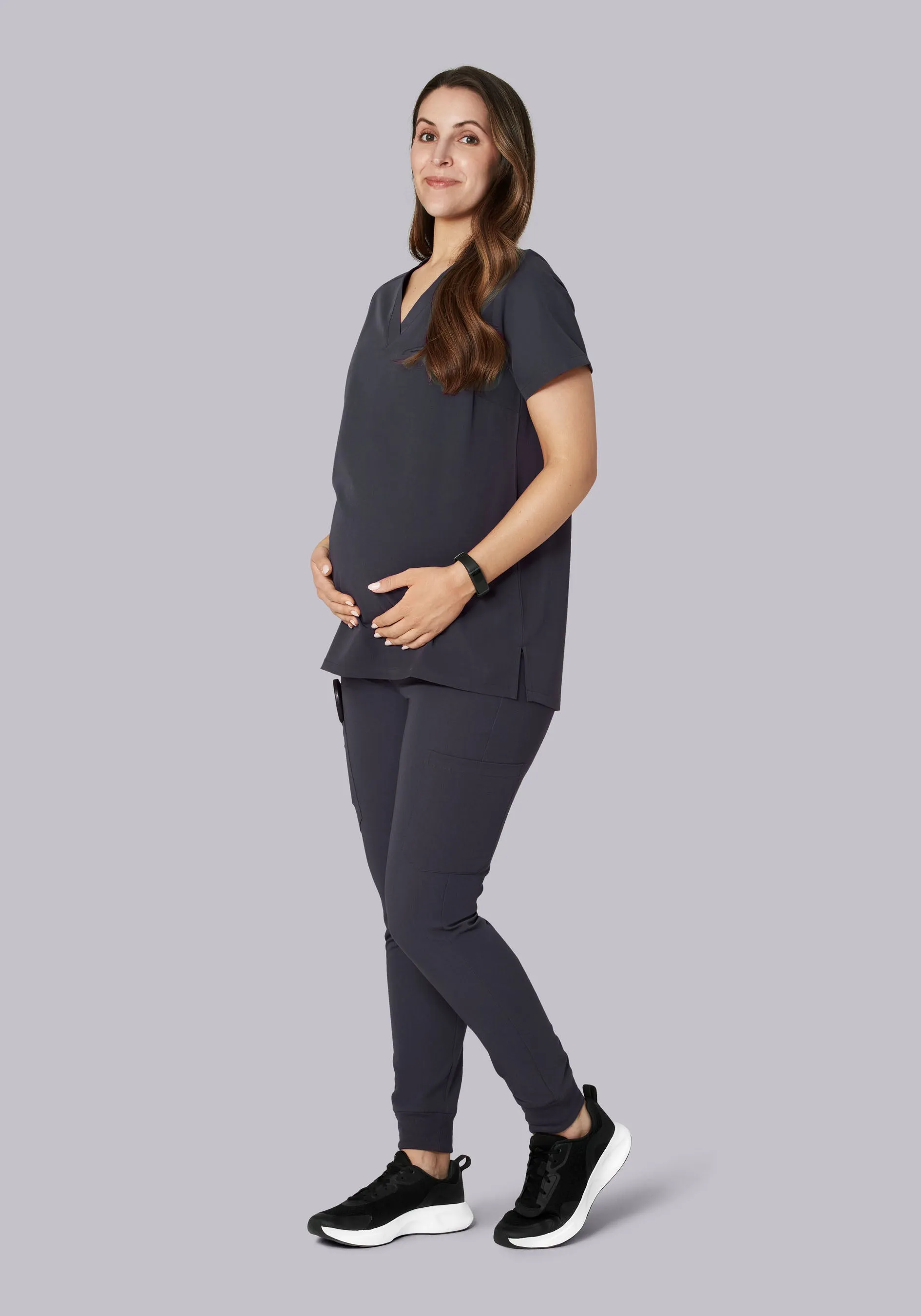 Maternity Joggers Pewter