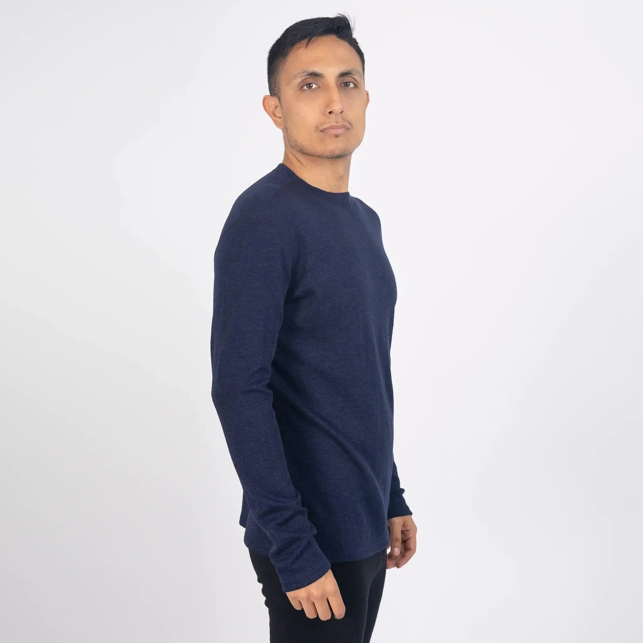 Men's Alpaca Wool Sweater: 300 Lightweight