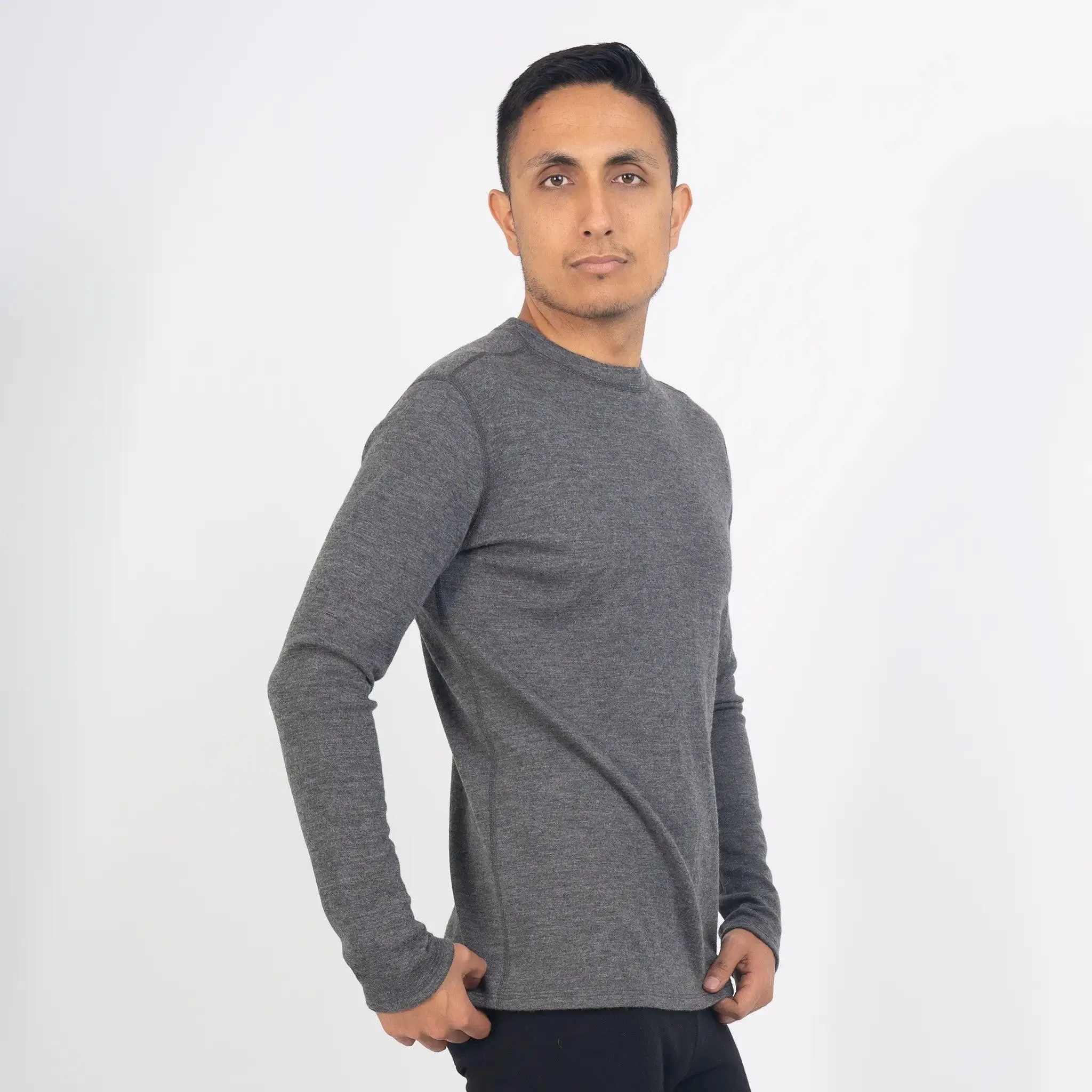 Men's Alpaca Wool Sweater: 300 Lightweight