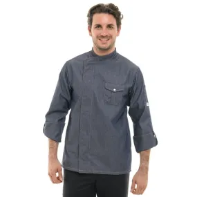 Men's Jean Chef Coat Short Sleeve - MANELLI