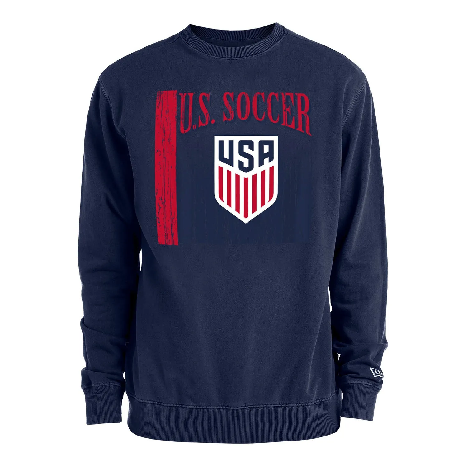 Men's New Era USMNT French Terry Grey Crew Pullover