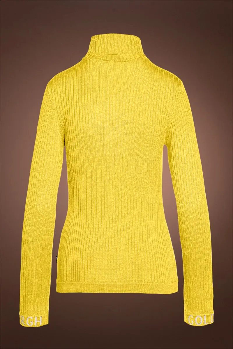 Mira Turtleneck Ski Sweater - Sunshine