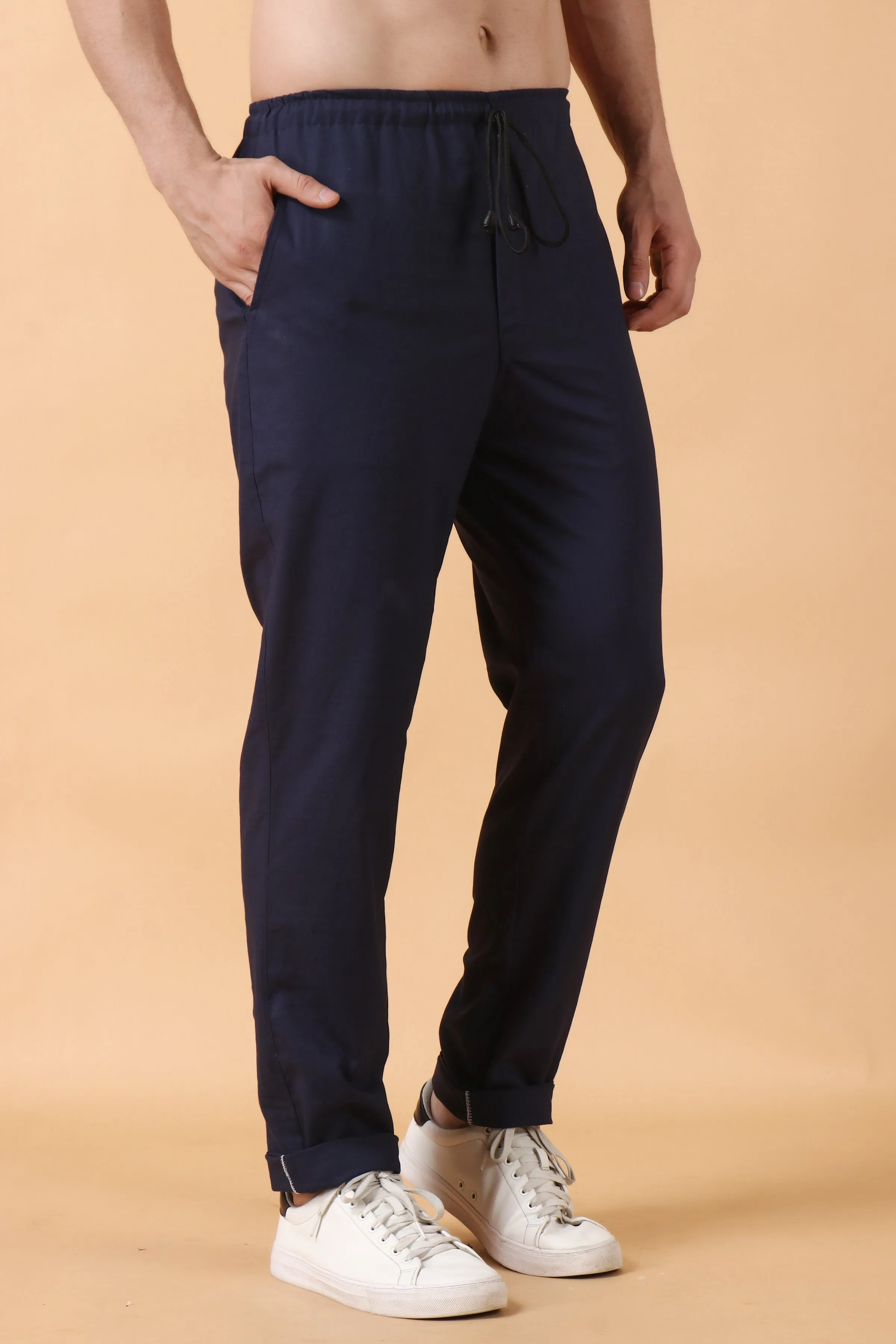 Navy Blue Stretch Cargo