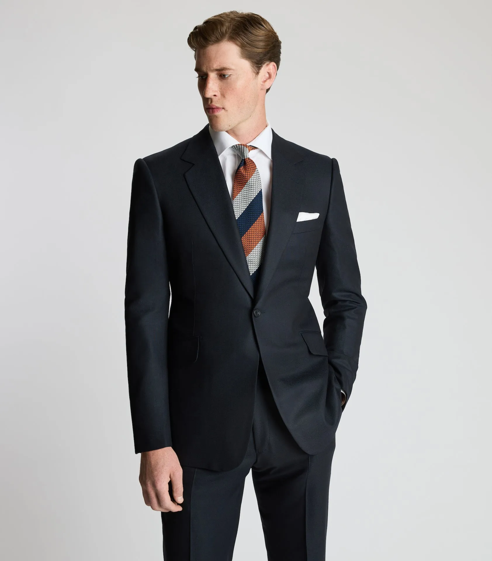 Navy Six-Ply Panama Single Breasted Suit