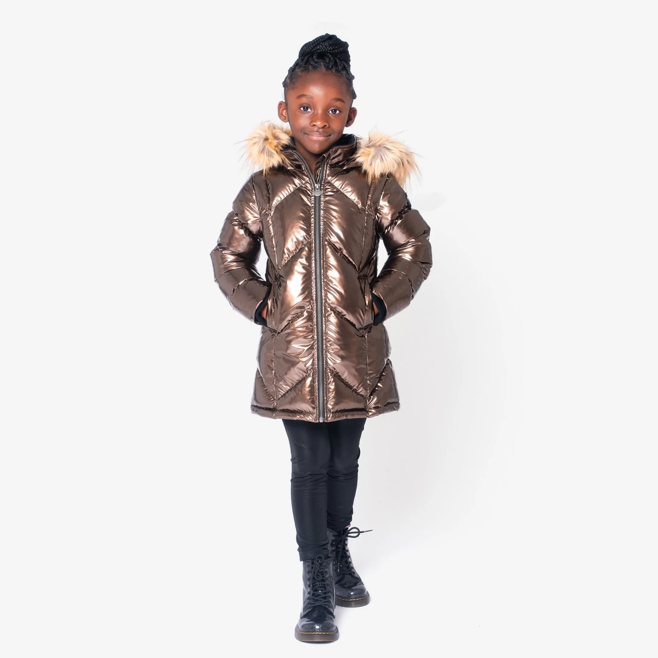 Nova Long Coat | Copper