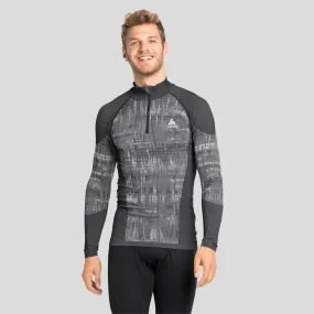 ODLO Men's Blackcomb Eco Warm Long Sleeve Half Zip Base Layer