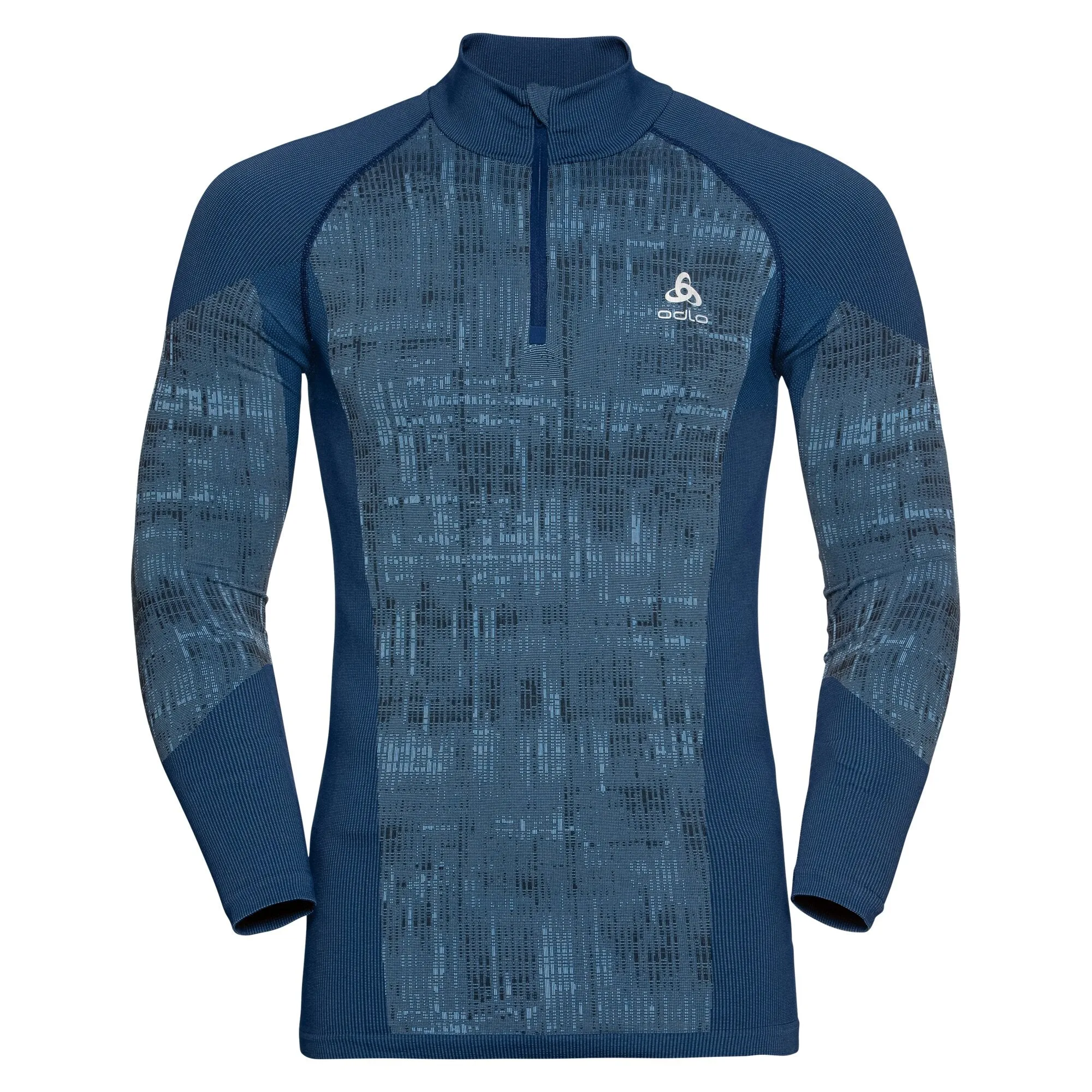 ODLO Men's Blackcomb Eco Warm Long Sleeve Half Zip Base Layer