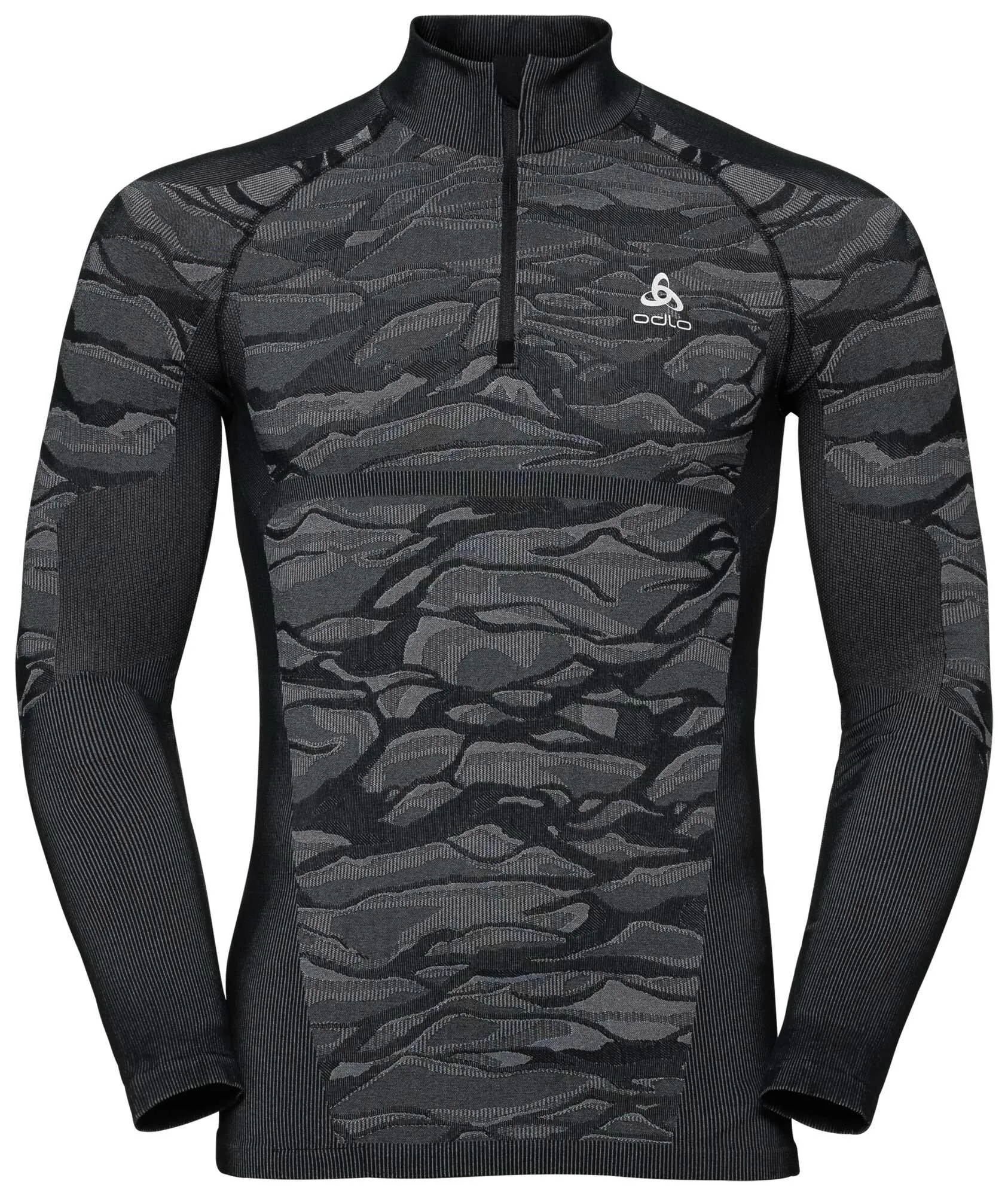 ODLO Men's Blackcomb Eco Warm Long Sleeve Half Zip Base Layer