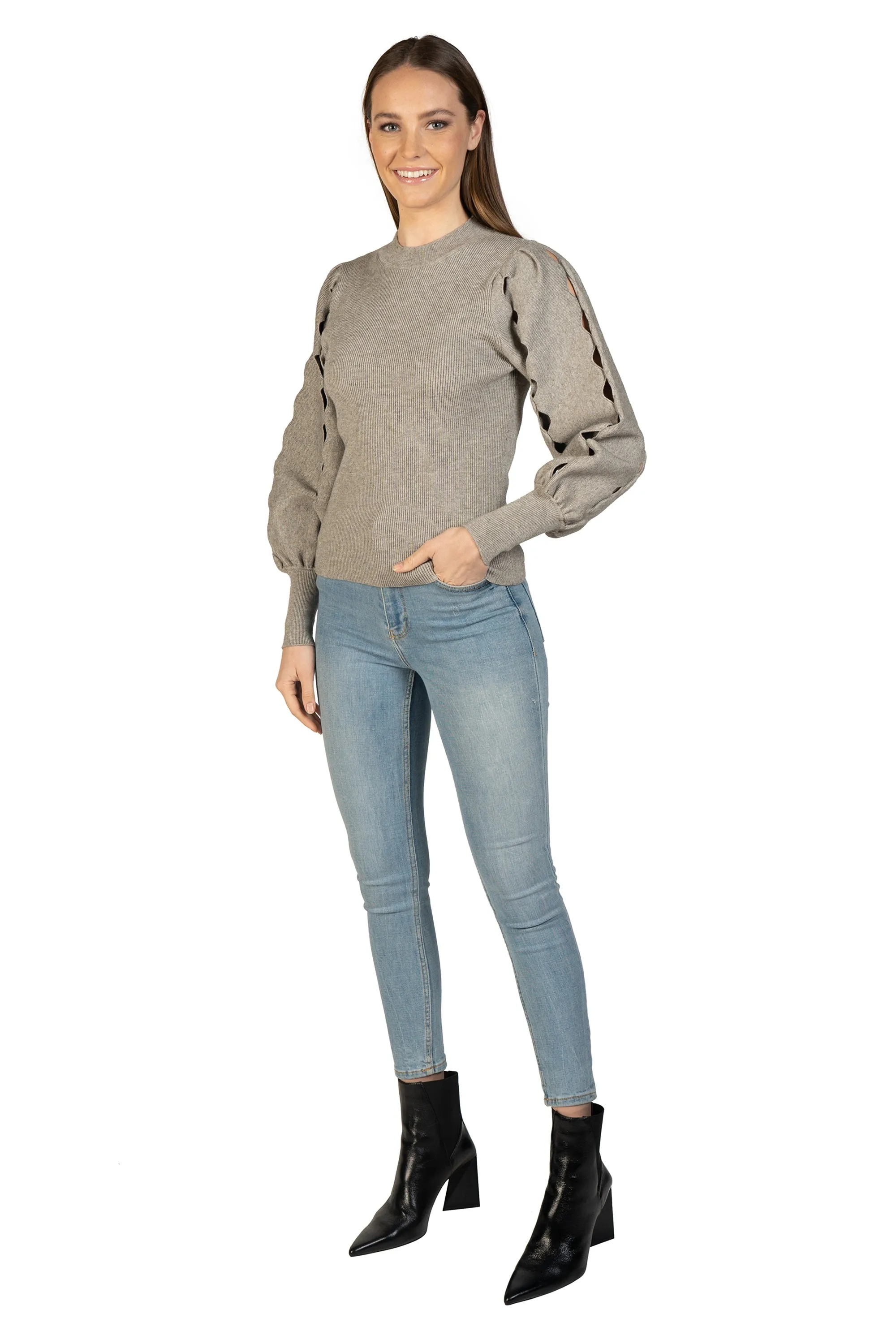 Ophelia Cut Sleeve Sweater