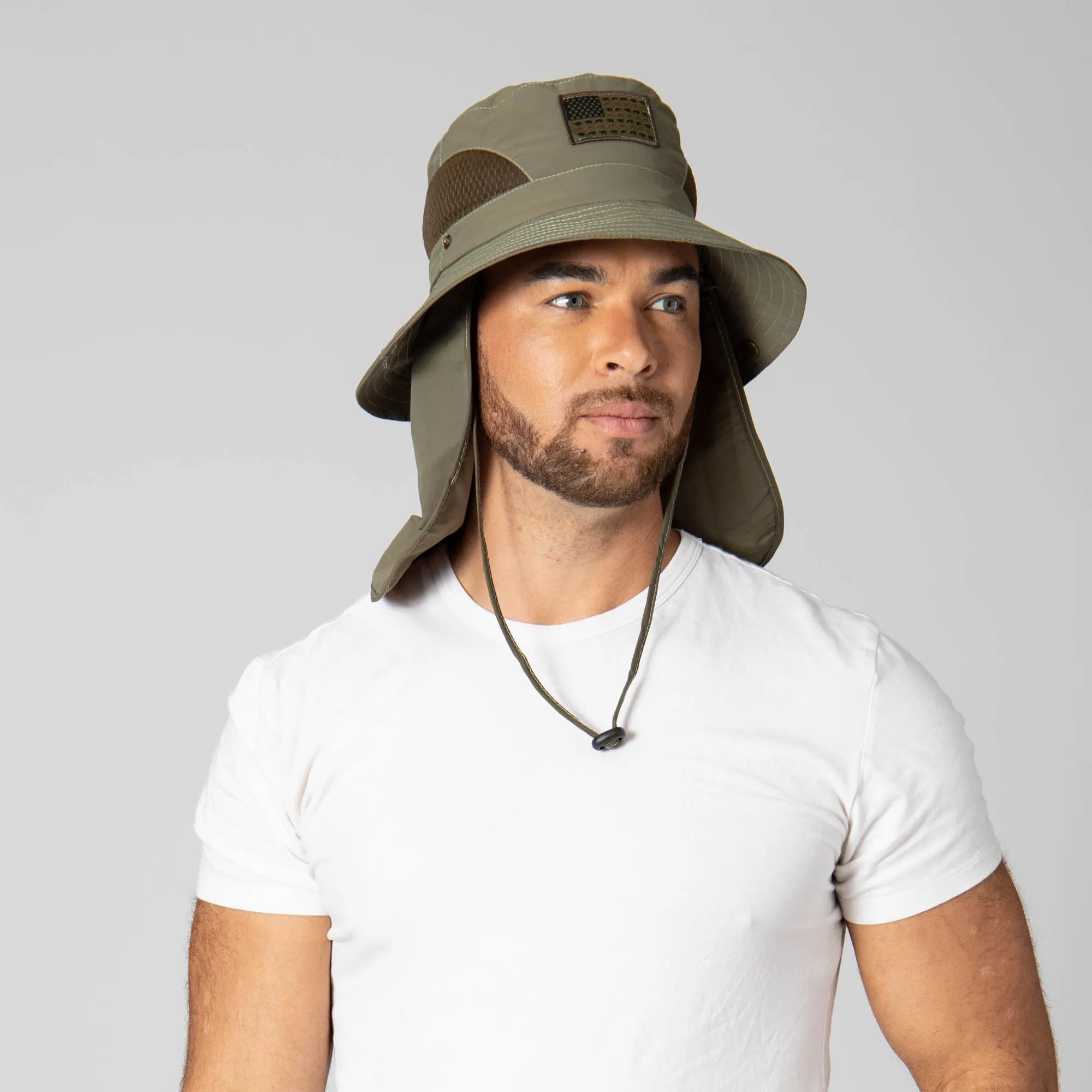 Outdoor Americana Bear Patch Boonie Hat