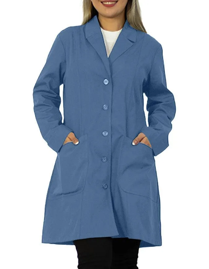 Panda Uniform Women 36 Inch Two Front Pockets Colored Lab Coat