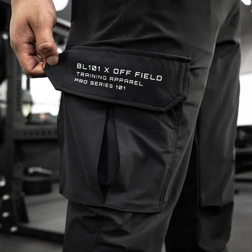 Pro Series Long Cuff Cargo Performance Joggers - Black