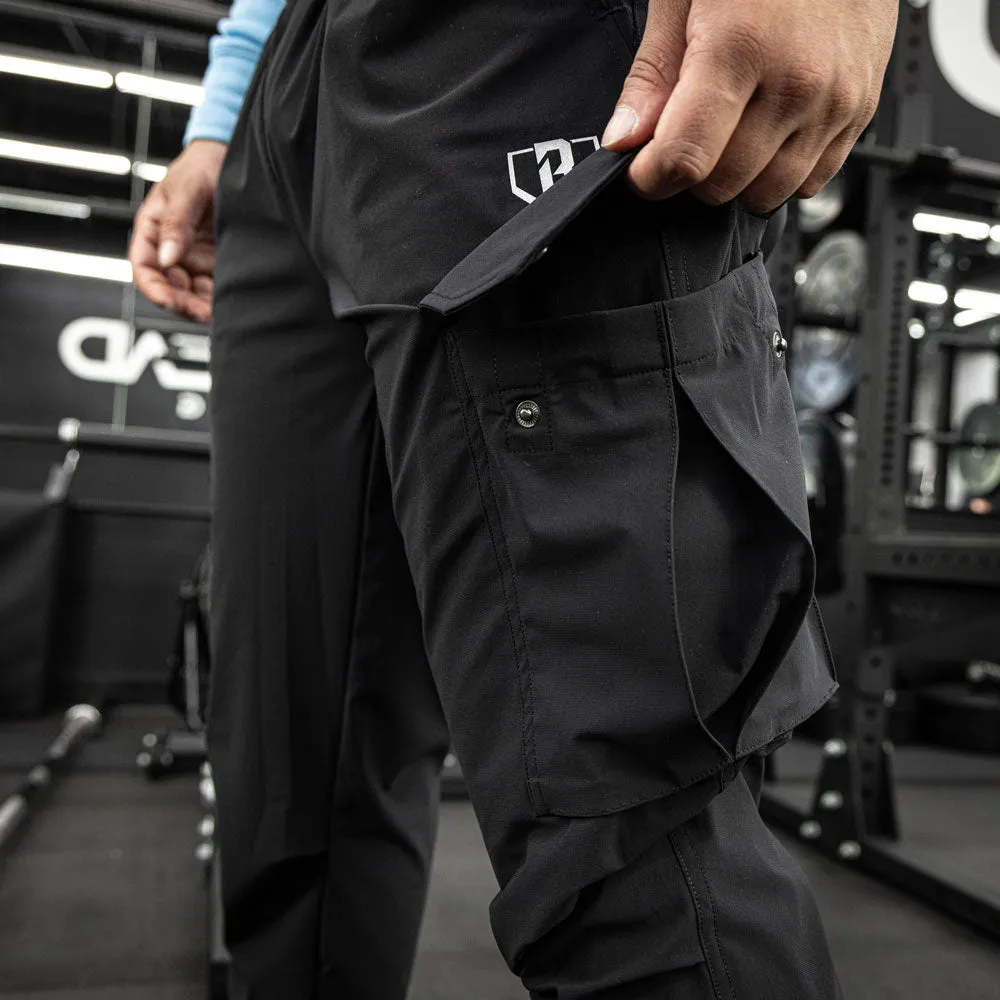 Pro Series Long Cuff Cargo Performance Joggers - Black