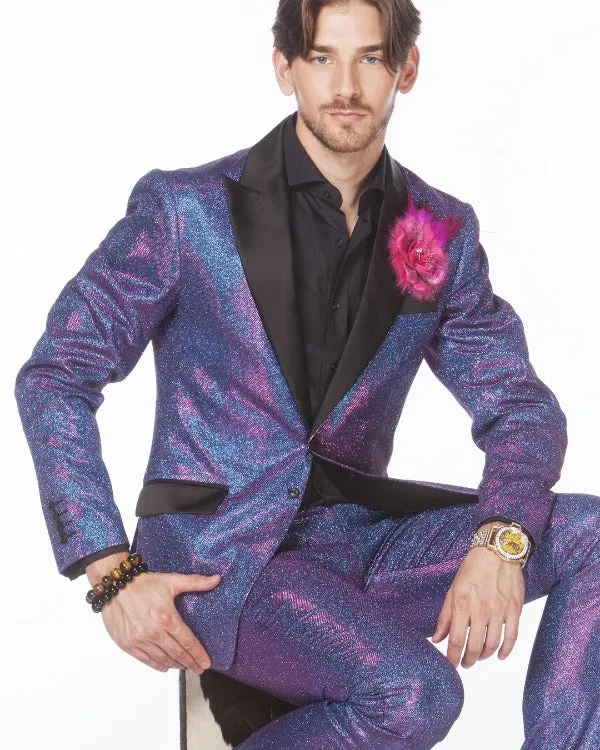 Prom Suit - Cello Purple - Mens Fashion Suits