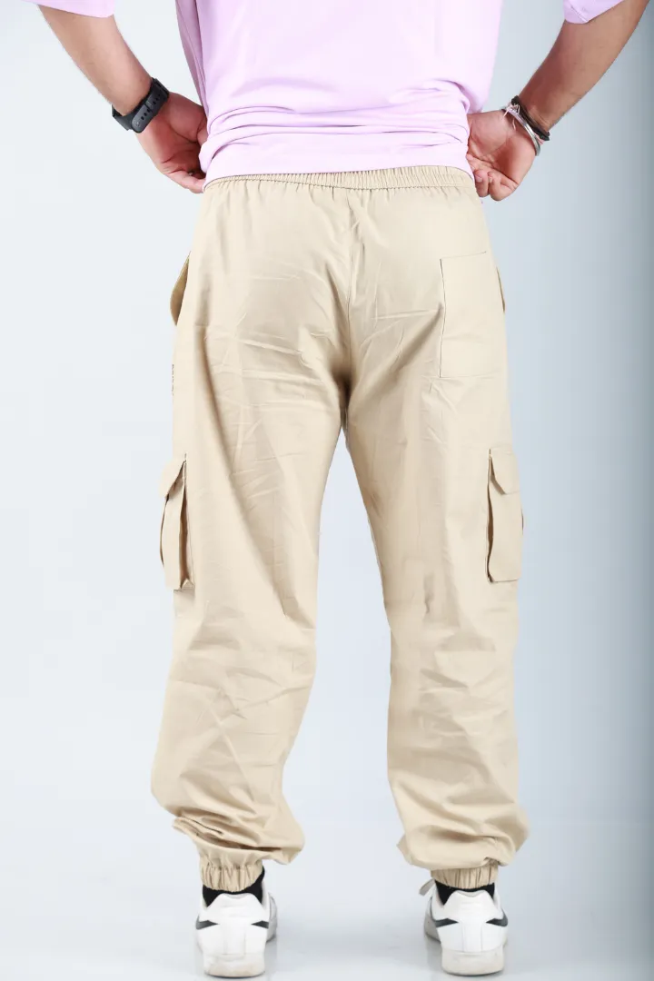 Sand Beige Cargo Harem Pants - Unisex Hopper