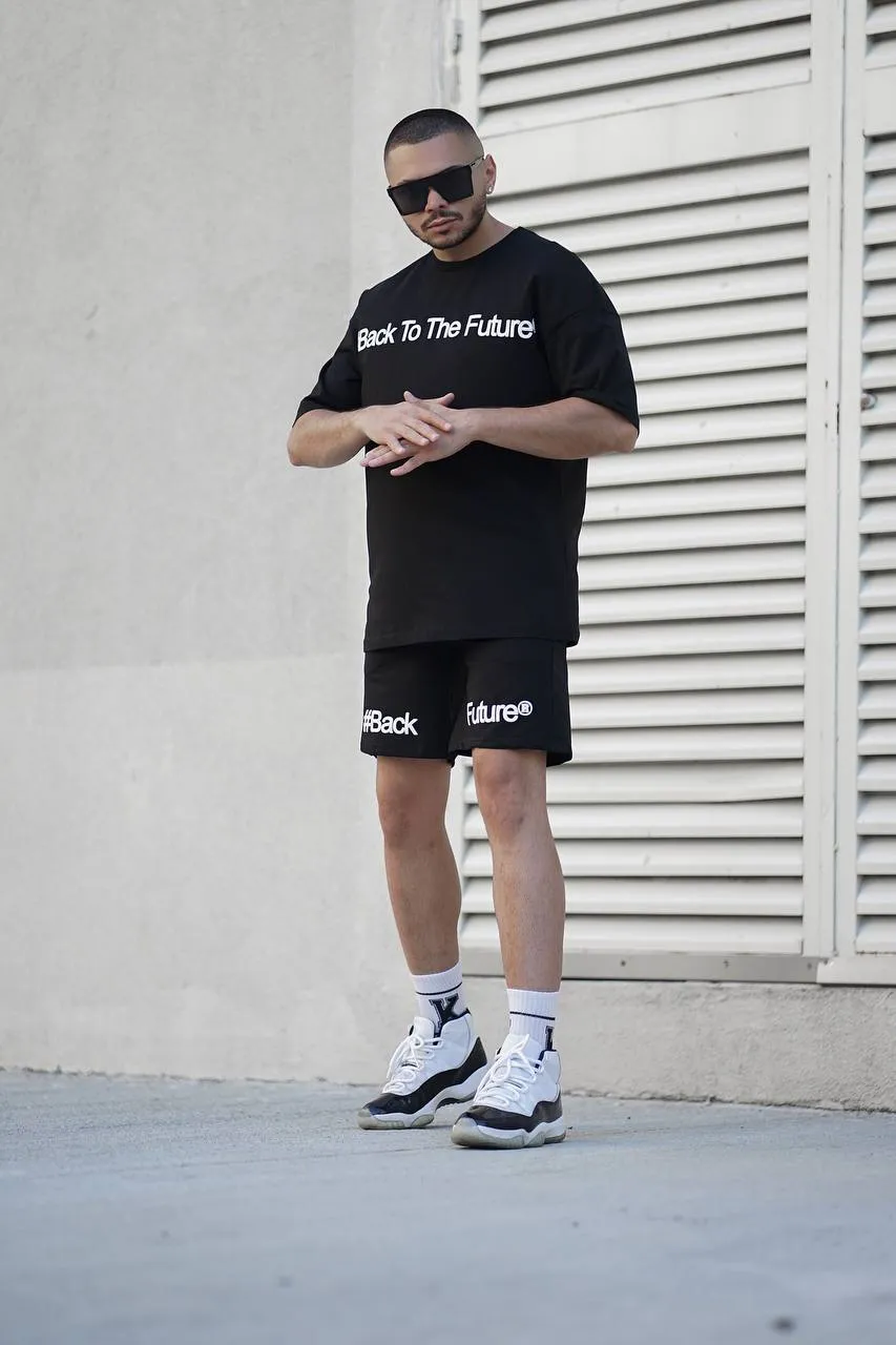 Sneakerjeans Black Shorts Jogger Set ES96