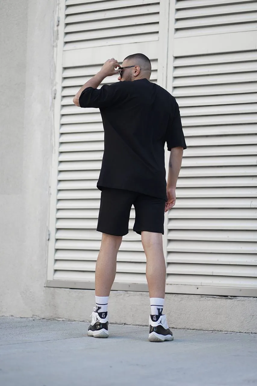 Sneakerjeans Black Shorts Jogger Set ES96