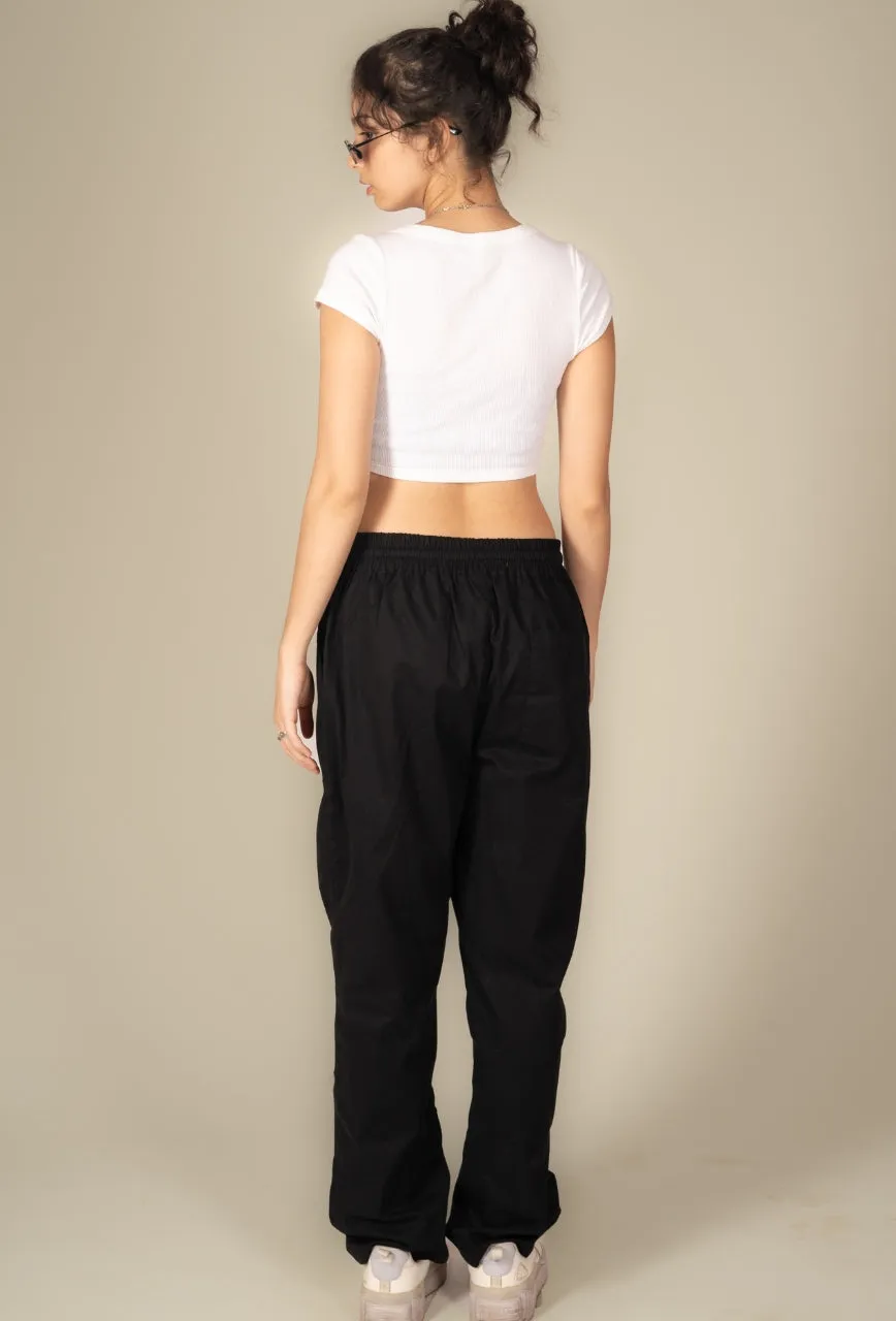 Space Black Baggy Pant - Unisex Comfy Pant