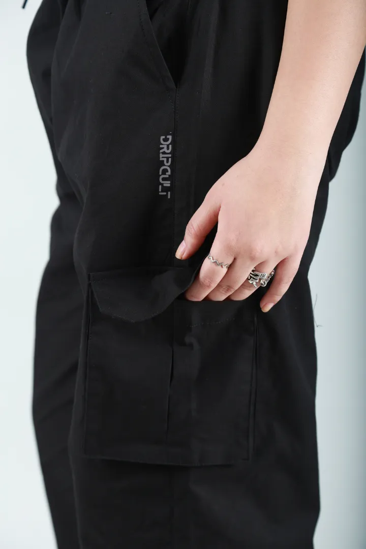 Space Black Cargo Baggy Pant - Unisex Comfy Pant