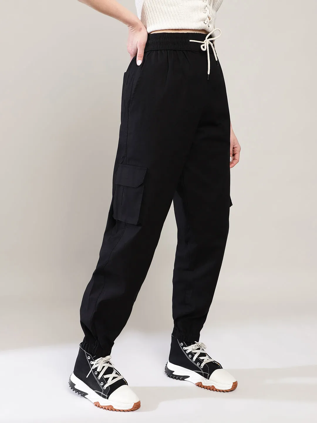 Space Black Cargo Harem Pant -Unisex Hoppers