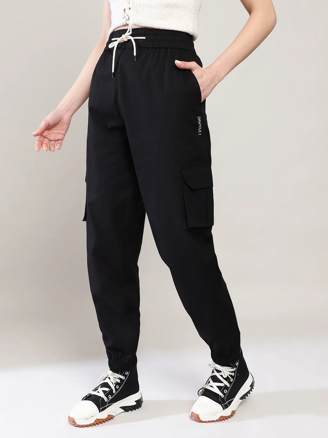 Space Black Cargo Harem Pant -Unisex Hoppers