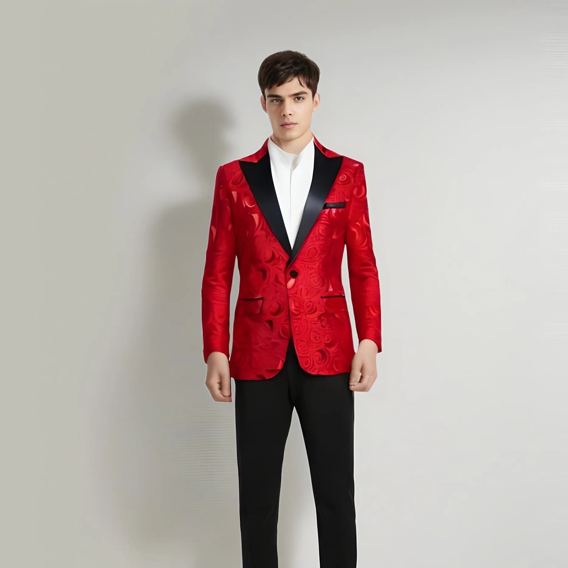 The Vance Jacquard Slim Fit Blazer Suit Jacket - Multiple Colors