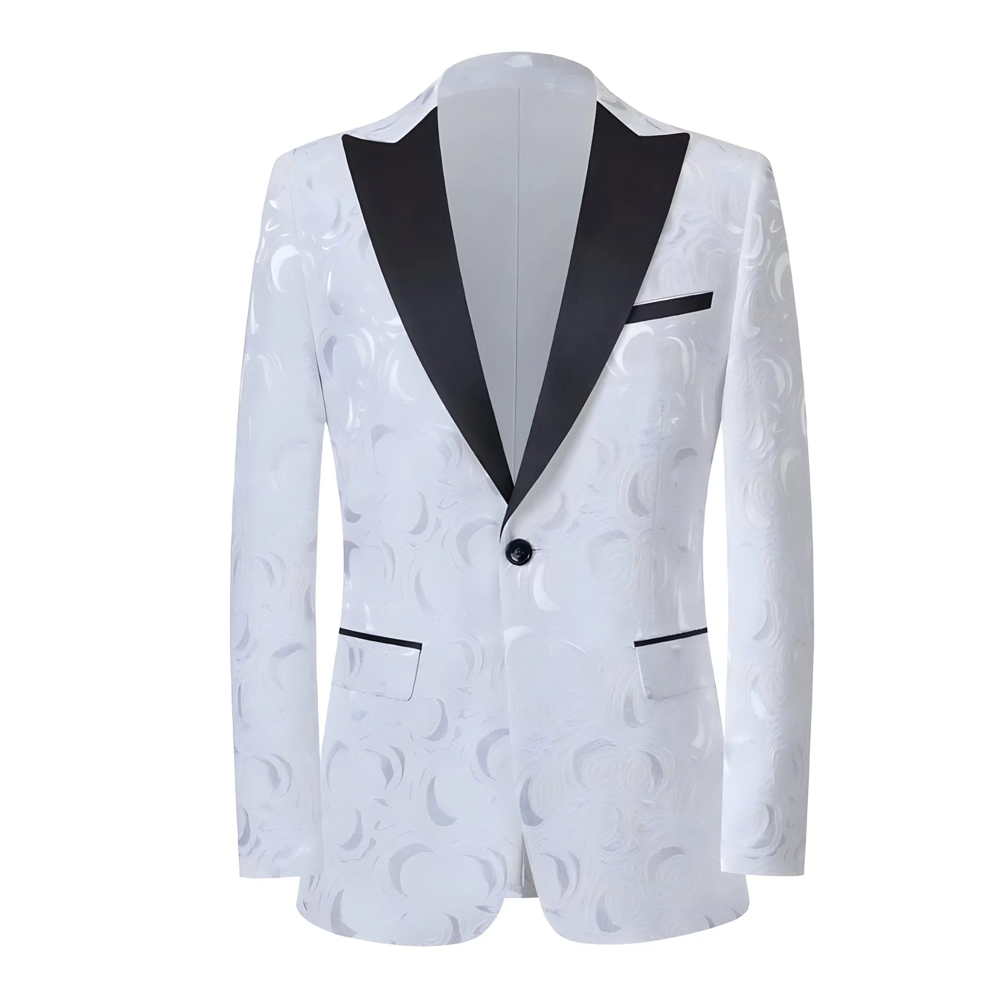 The Vance Jacquard Slim Fit Blazer Suit Jacket - Multiple Colors