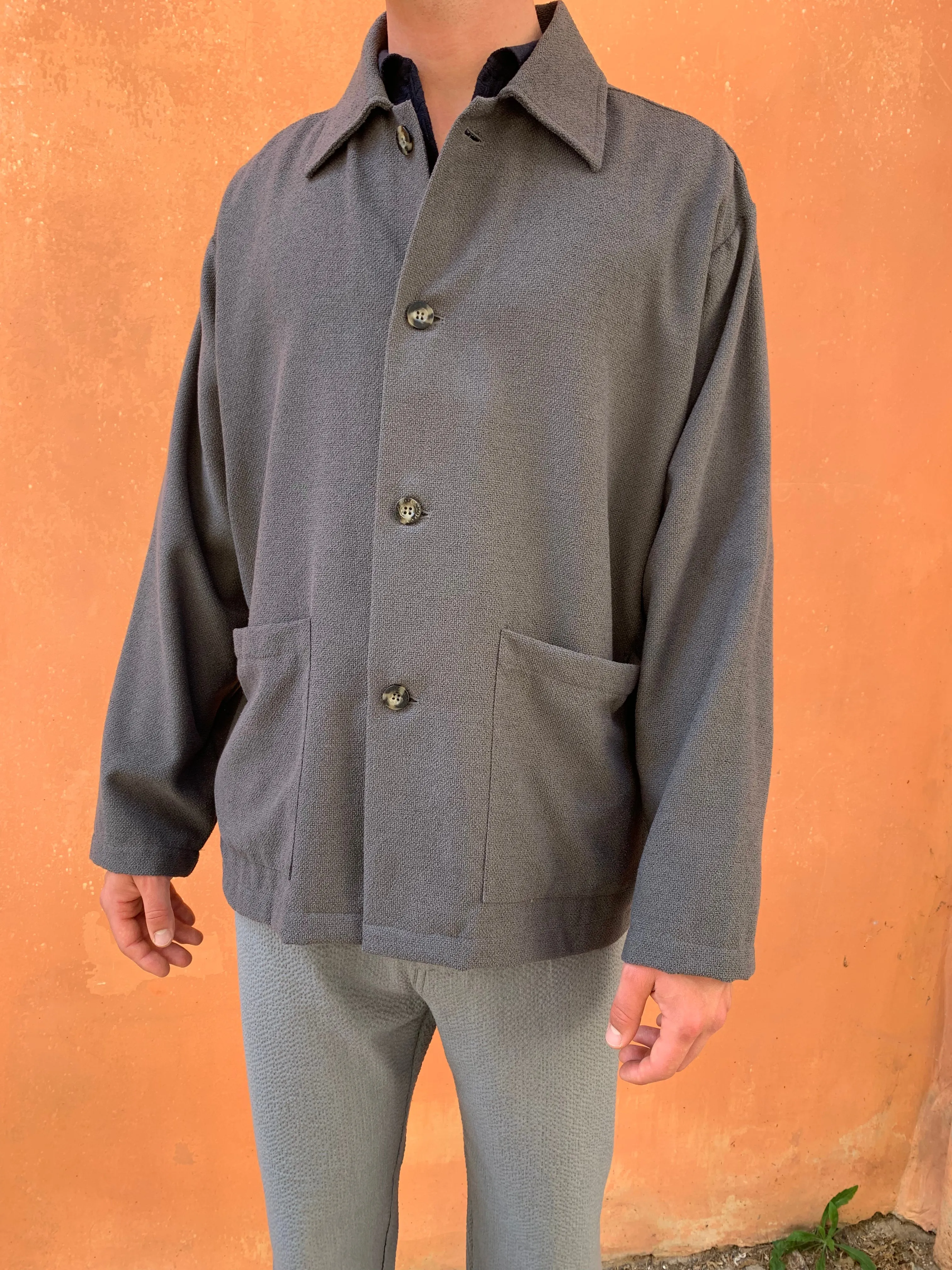 TISSERAND - AIR WIDE JACKET - Special Vnw Cotton Grey