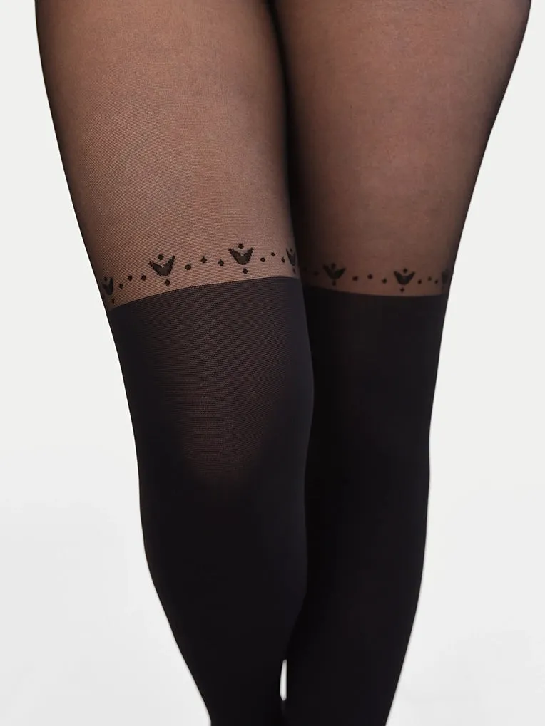 Tulip & Dot Over-the-Knee Tights