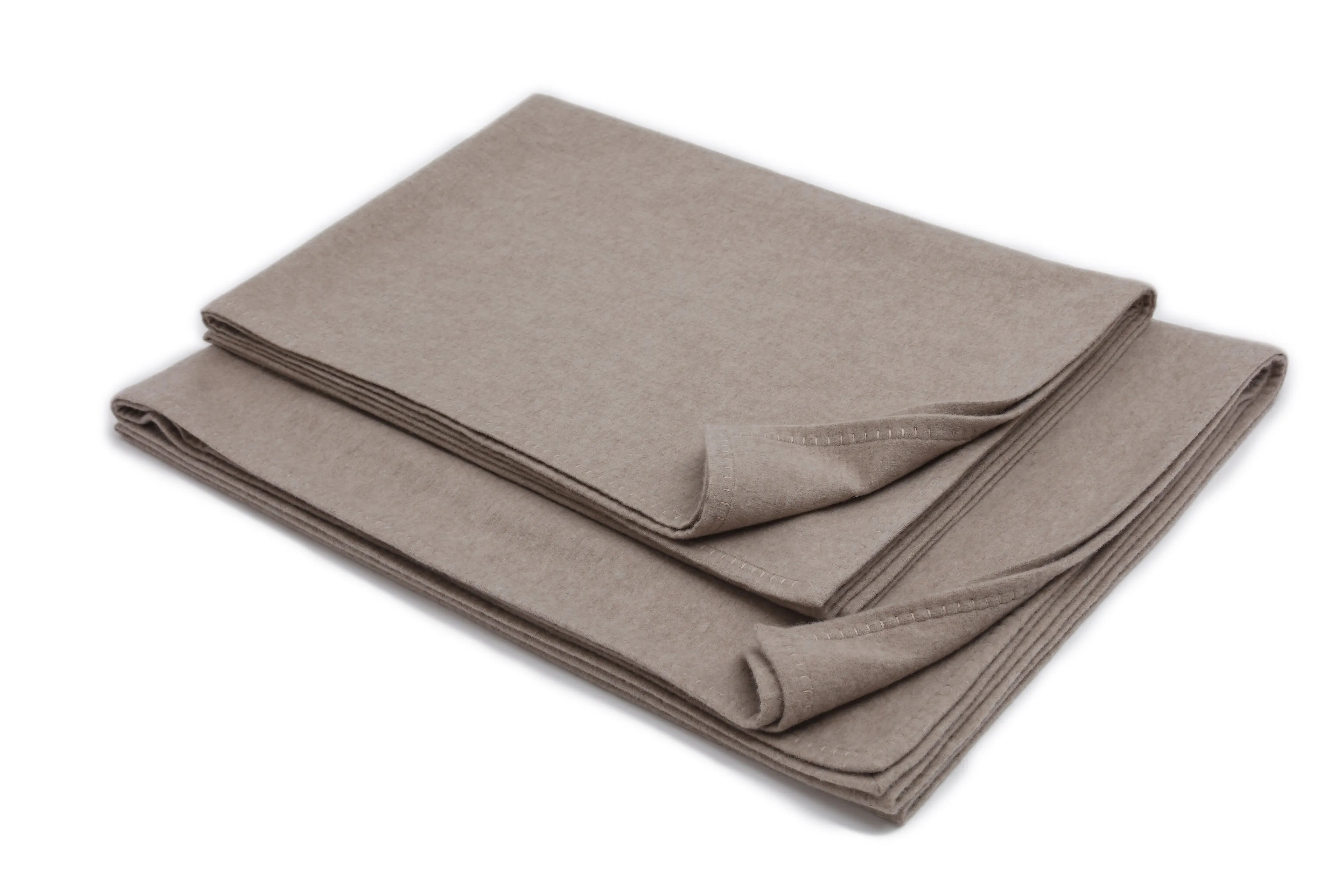 Two-sided double cashmere blanket