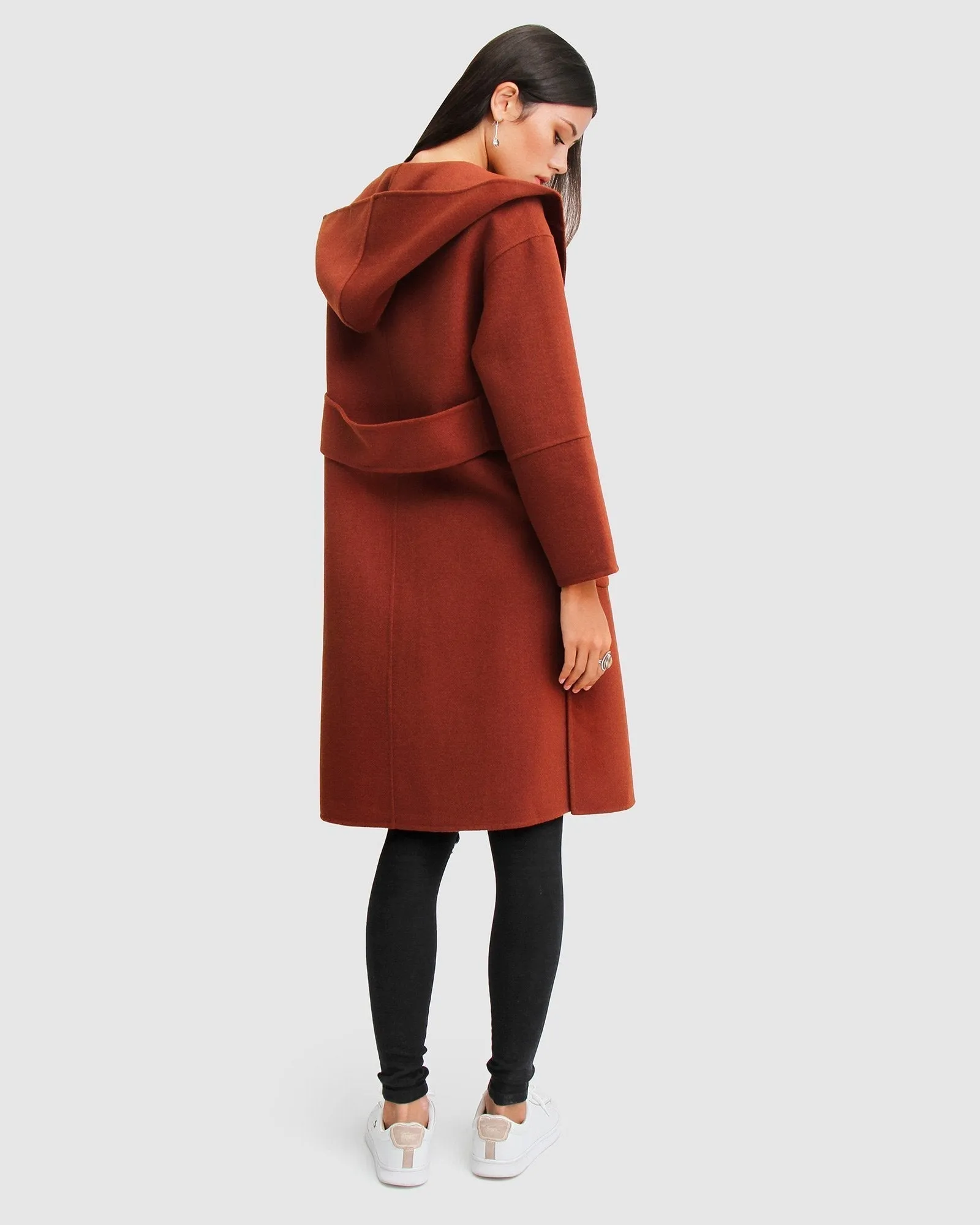 Walk This Way Wool Blend Oversized Coat - Caramel