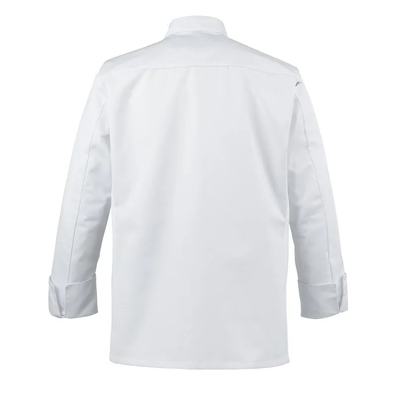 White Breathable Long Sleeve Chef Coat Abax - ROBUR