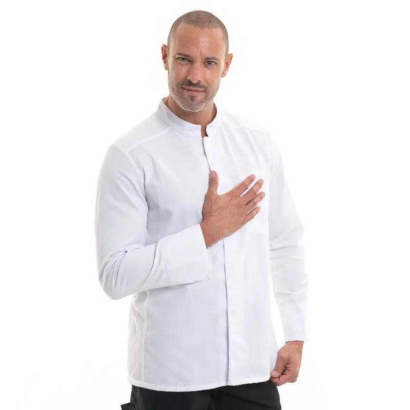 White Breathable Long Sleeve Chef Coat Abax - ROBUR