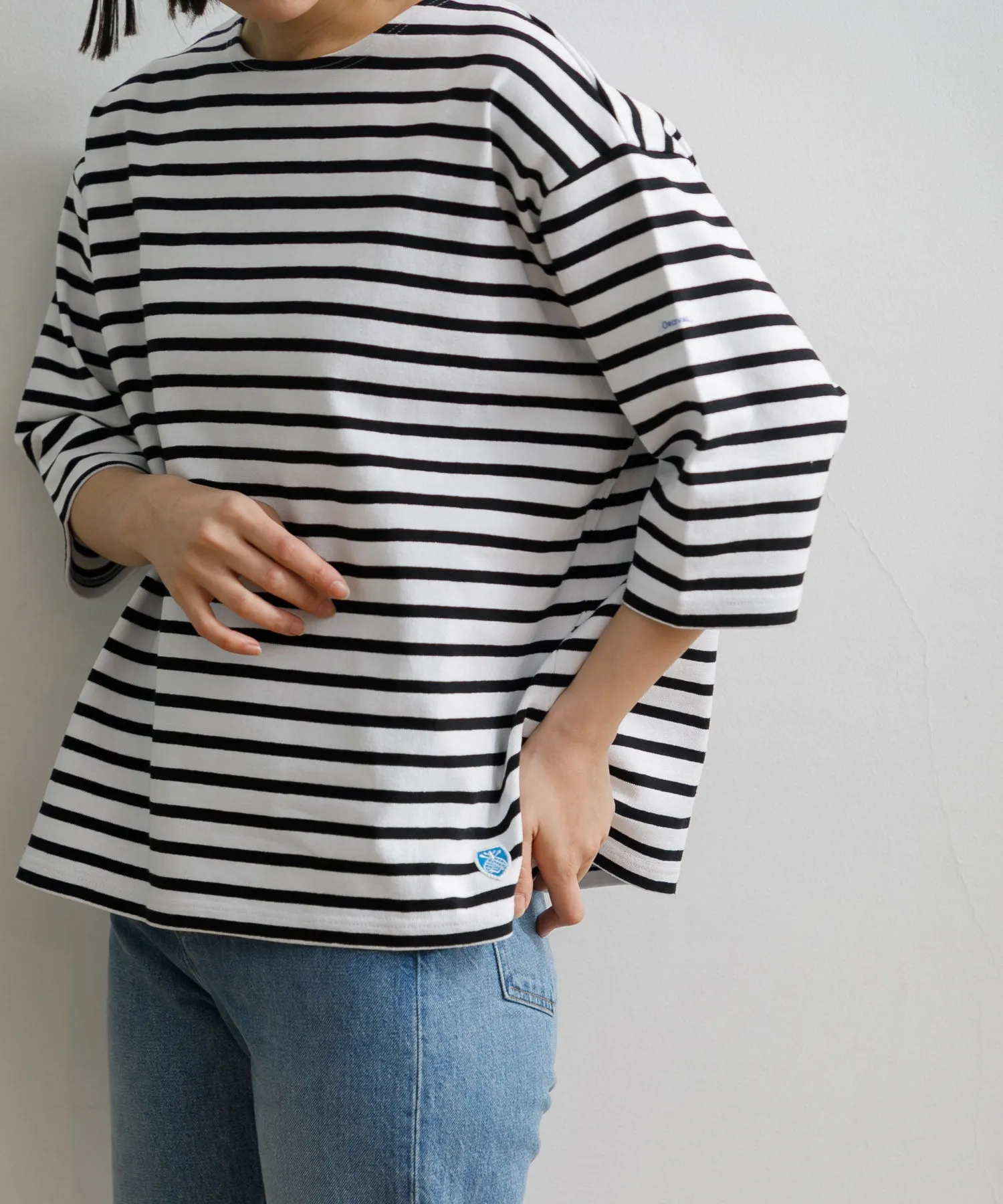 【WOMEN】ORCIVAL CREW NECK HALF SLEEVE PULLOVER