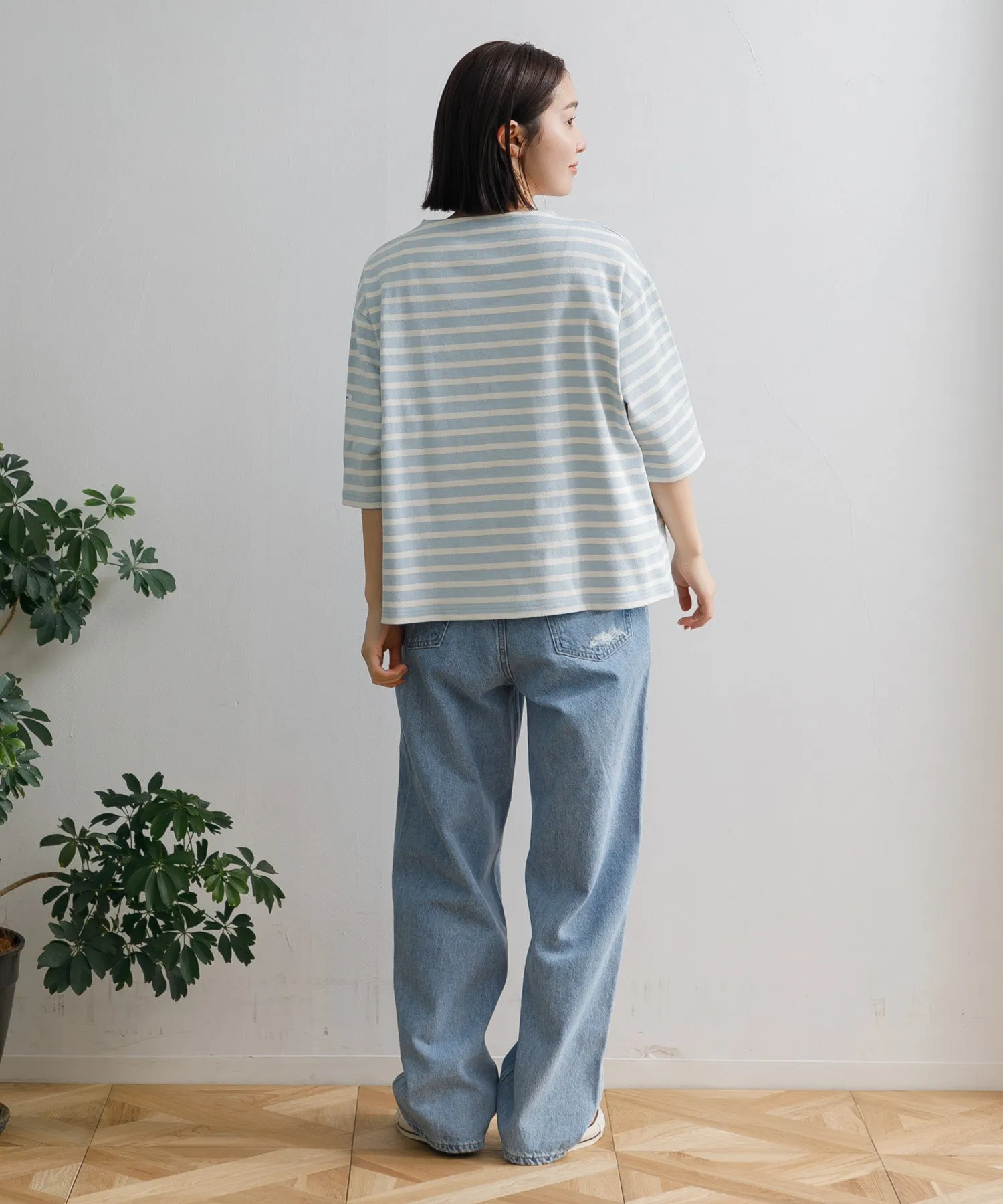 【WOMEN】ORCIVAL CREW NECK HALF SLEEVE PULLOVER