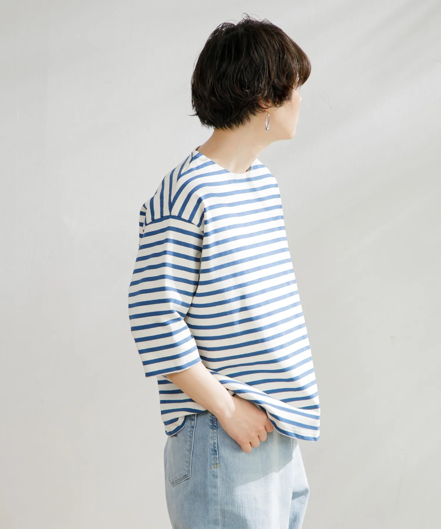 【WOMEN】ORCIVAL CREW NECK HALF SLEEVE PULLOVER