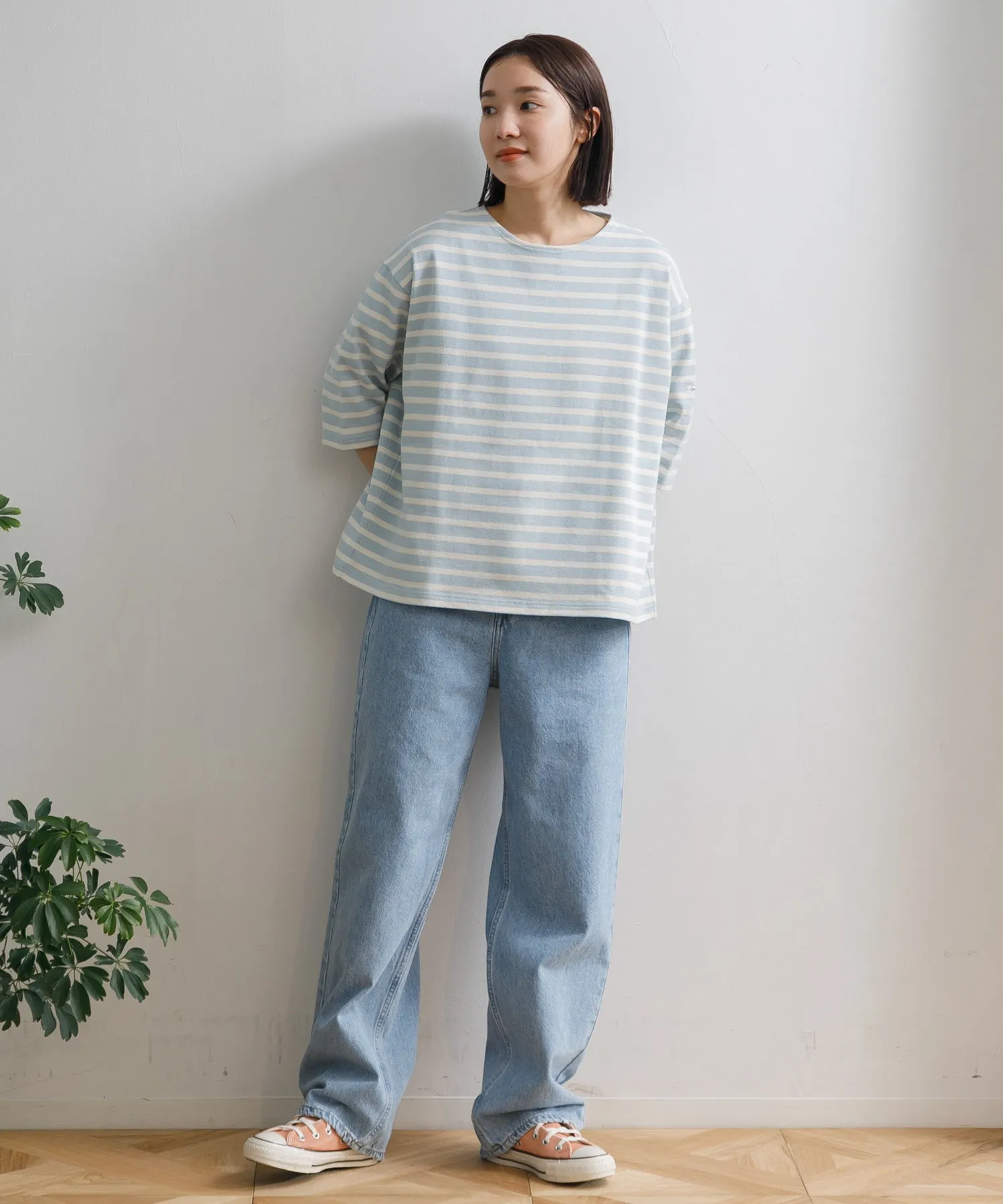 【WOMEN】ORCIVAL CREW NECK HALF SLEEVE PULLOVER