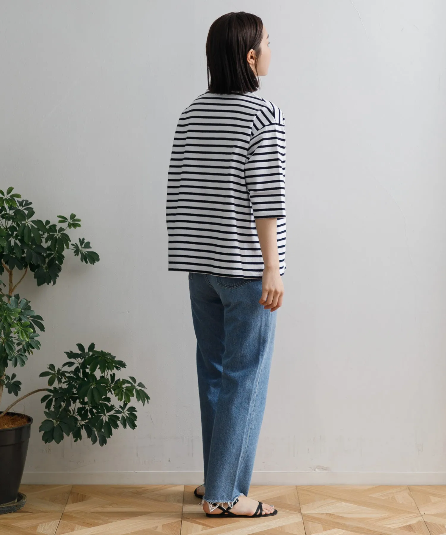 【WOMEN】ORCIVAL CREW NECK HALF SLEEVE PULLOVER