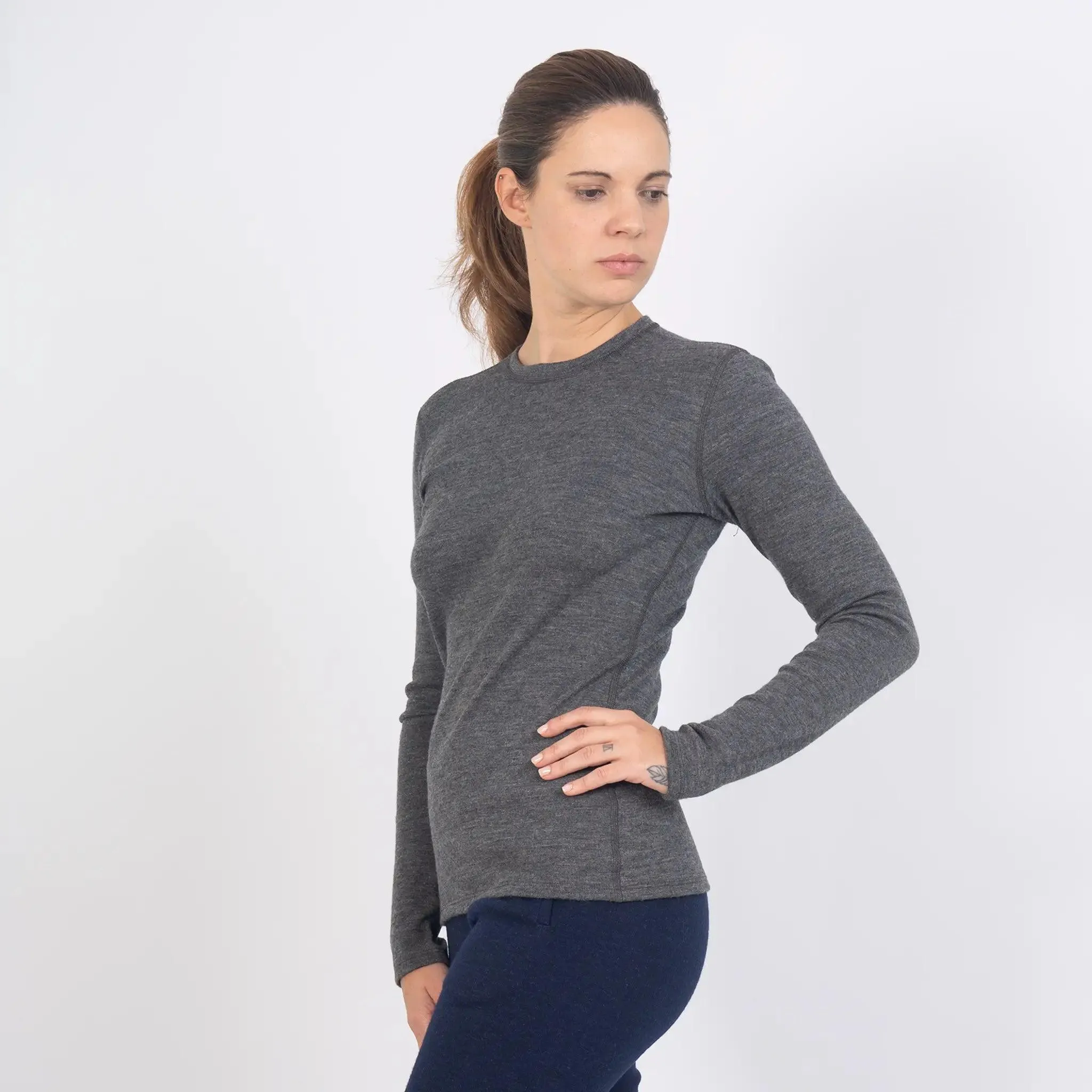 Women's Alpaca Wool Sweater: 300 Lightweight