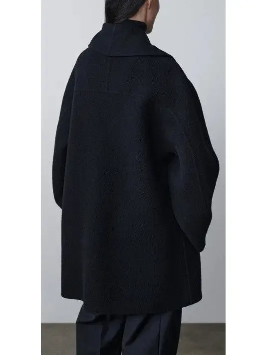 Women’s Double-Breasted Wool and Cashmere-Blend Coat