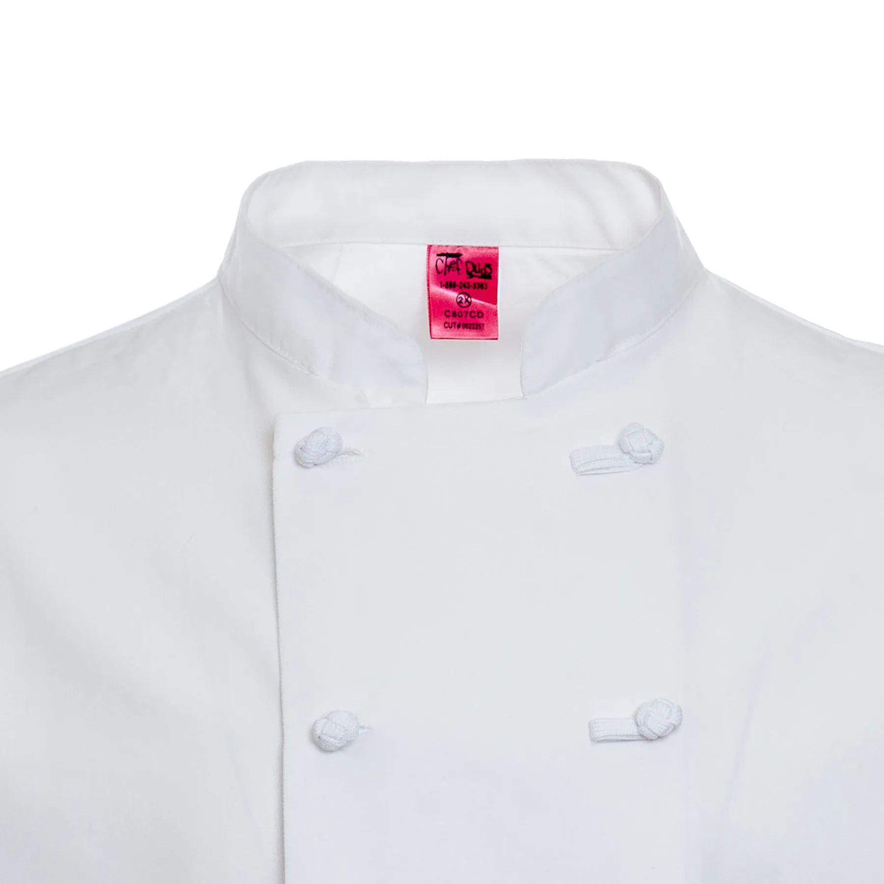 Women's Knot-Button White Chef Coat 4700W