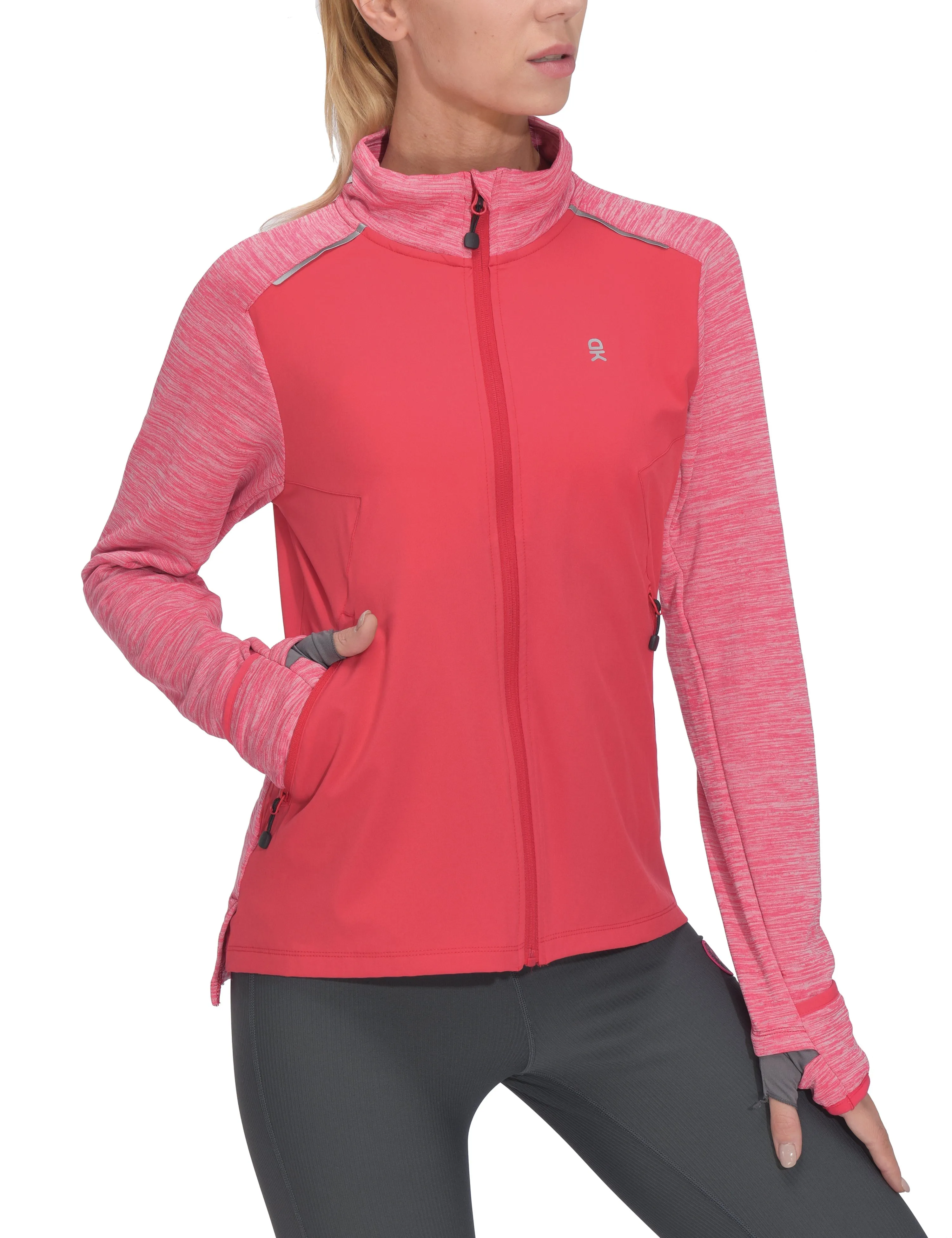 Women's Thumbholes Stretch Golf Running Jacket